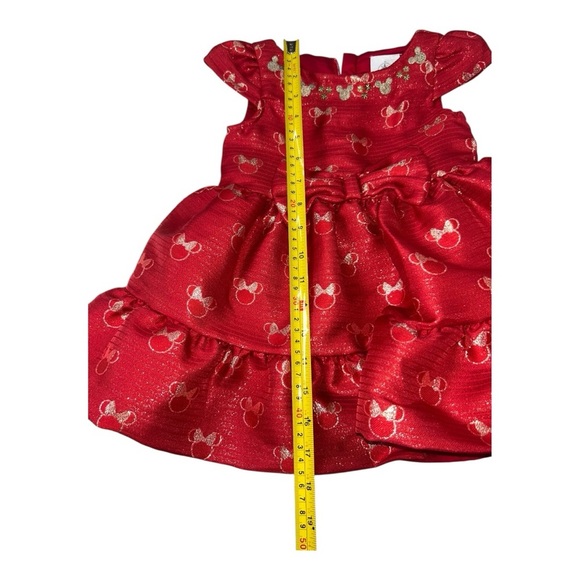 Disney Store Minnie Mouse Holiday Girl's Dress Gems Sparkle Fancy Size 2 NEW - Picture 7 of 9